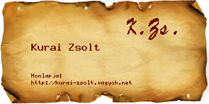 Kurai Zsolt névjegykártya